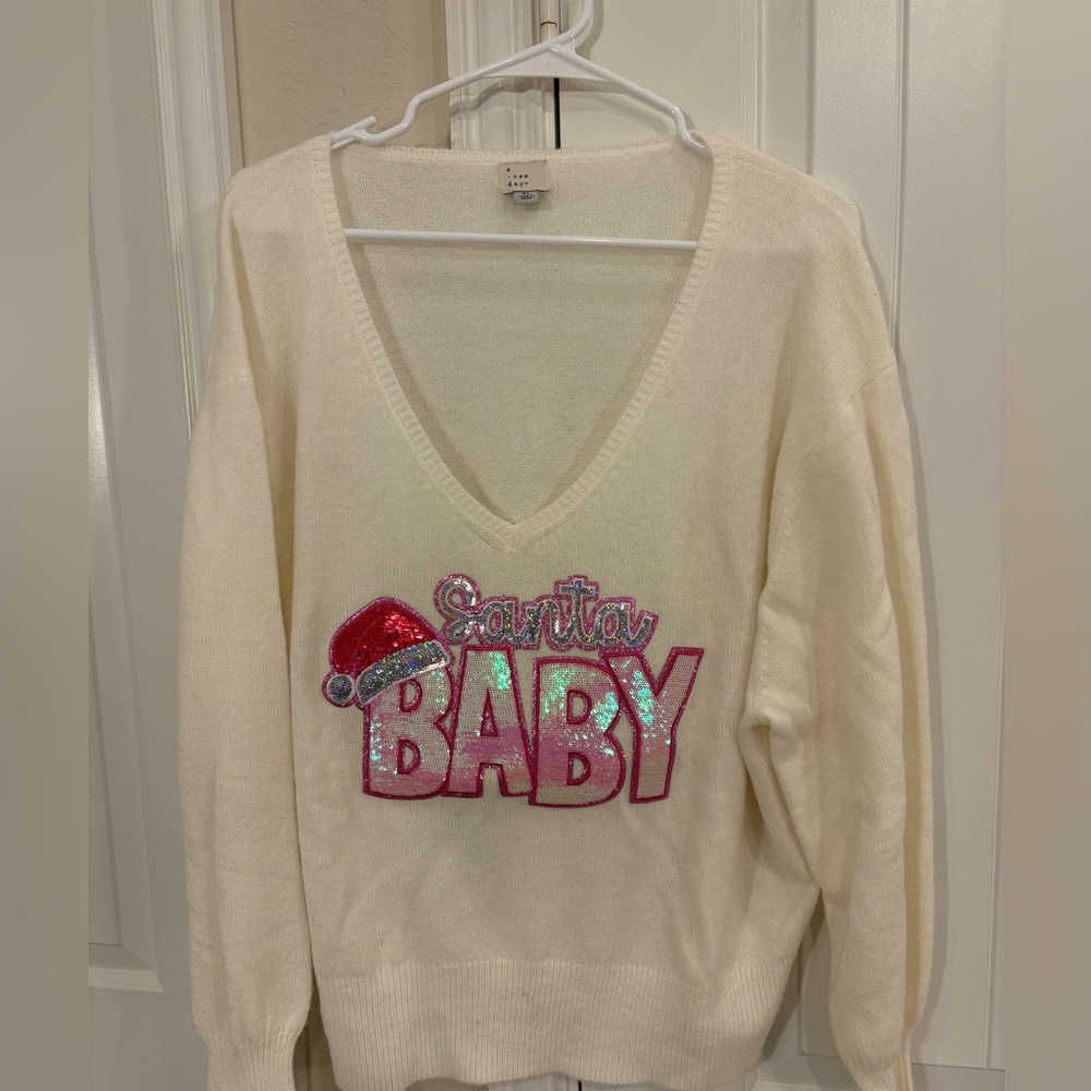 Christmas Santa Baby Sweater